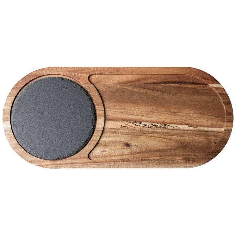 Rock wood  board tray