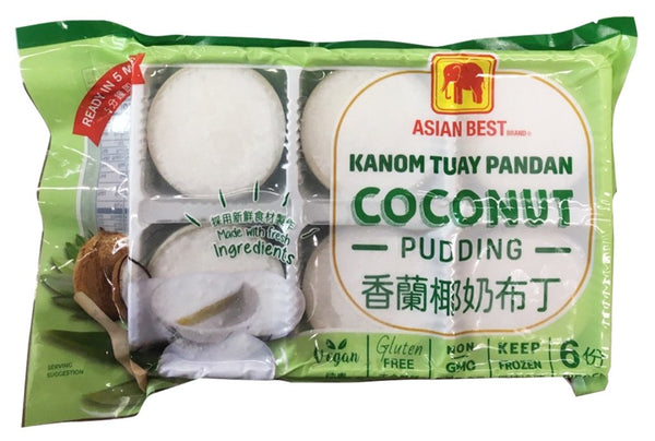 Coconut Pudding with Pandan - AfroAsiaa