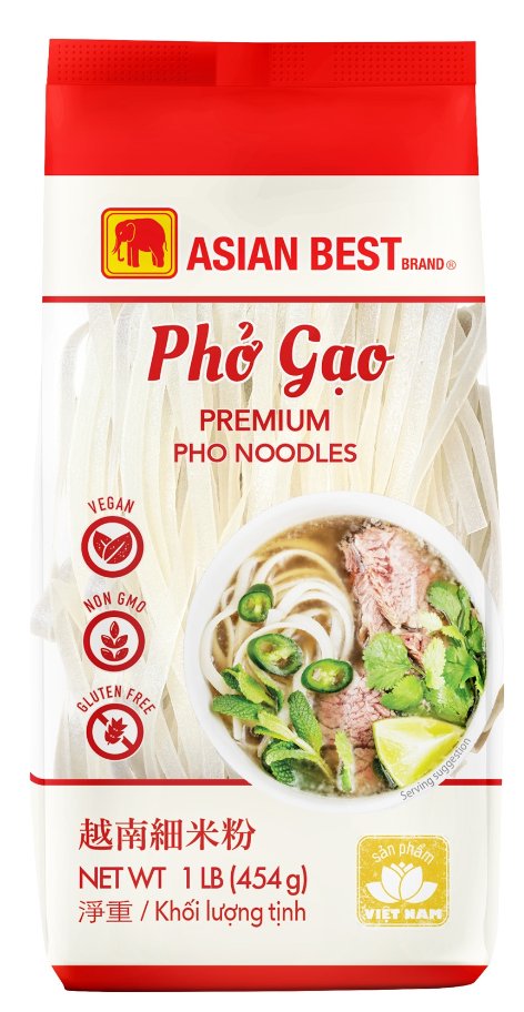 Premium Pho Noodles 1 lb - AfroAsiaa