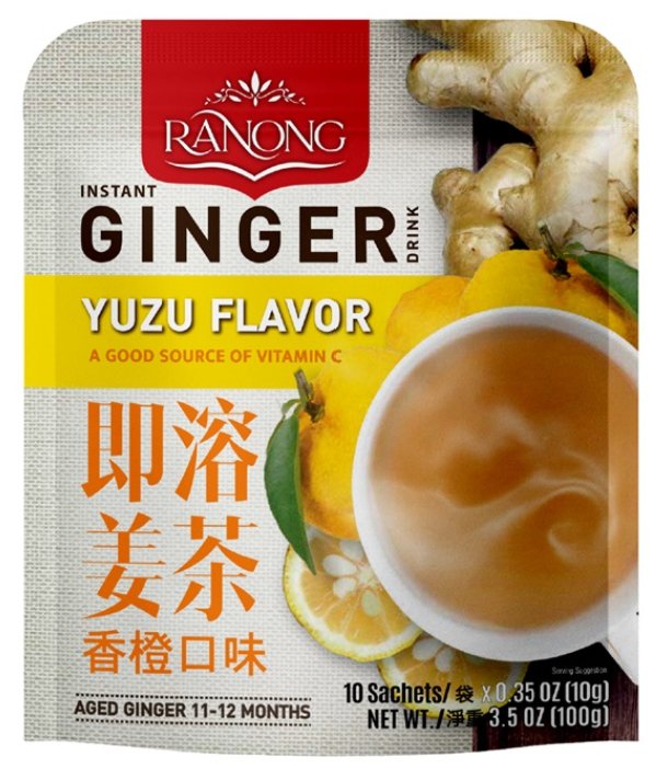 RANONG TEA | Instant Ginger Drink Yuzu Flavor | Box/ 12Bag x 100g - AfroAsiaa