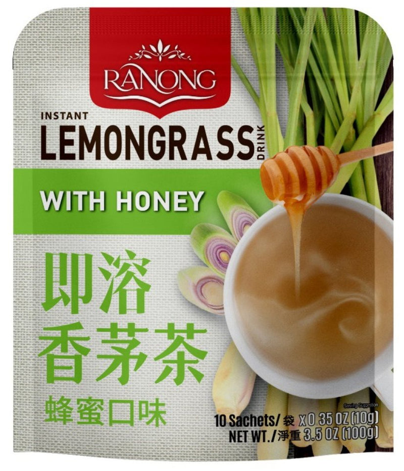 RANONG TEA | Instant Lemongrass Drink with Honey | Box/ 12Bag x 100g - AfroAsiaa